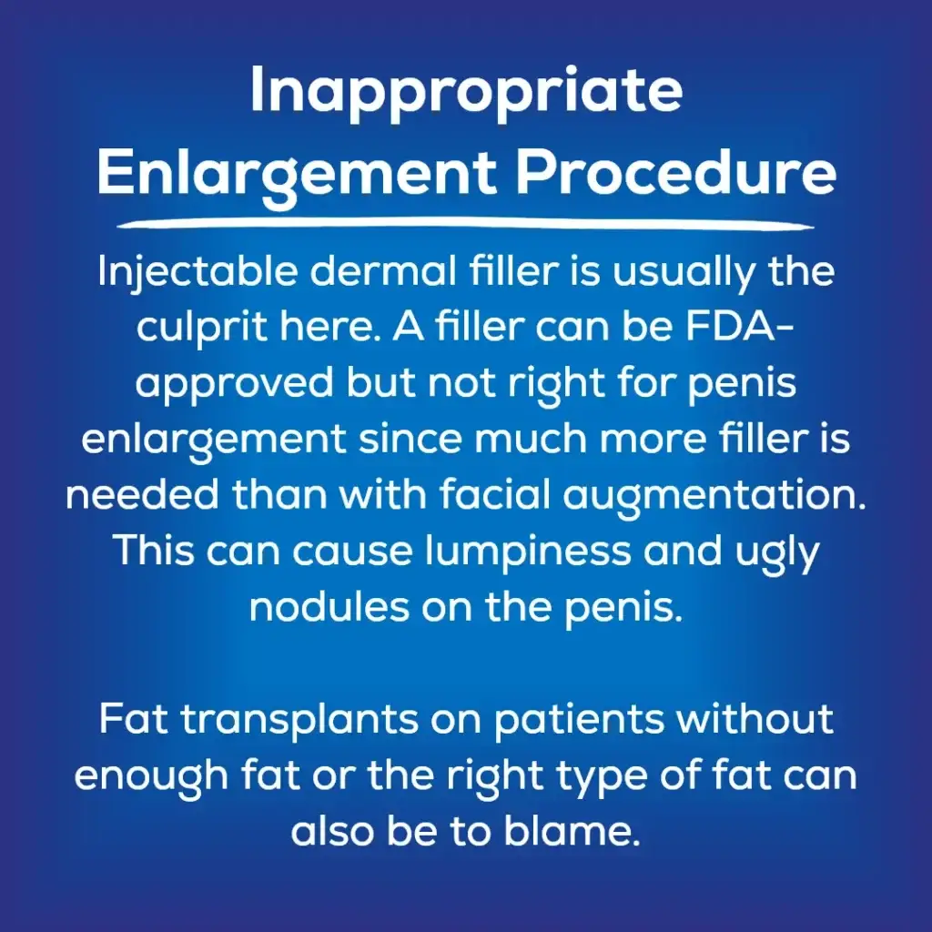 inappropriate enlargement procedure