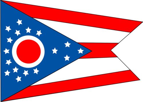Ohio Flag Cincinnati Cleveland